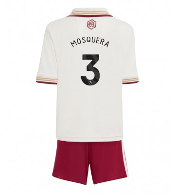 Arsenal Cristhian Mosquera #3 Tredjetrøje Børn 2025-26 Kortærmet (+ Korte bukser)